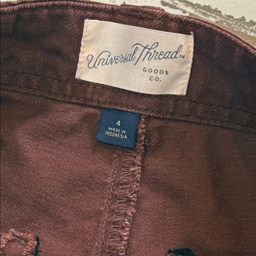 Viral Universal Threads chocolate lightweight jea… - image 5